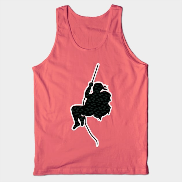 adventurer swinging on a rope Tank Top by bloomroge